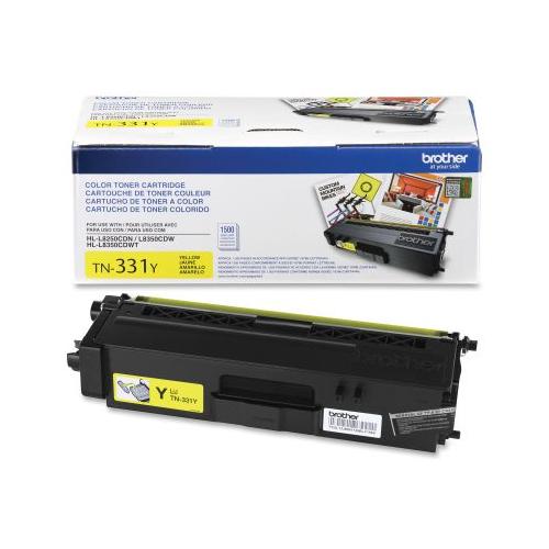 Brother TN331Y Brother Yellow Toner Cartridge (1,500 Yield) Brother TN331Y      