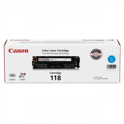 Canon 118 Cyan Toner CartridgeYield,s 2,900 pages 2661B001AA Canon 2661B001AA          