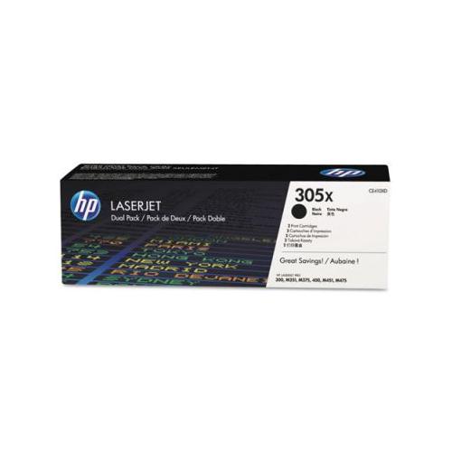 HP 305X CE410XD 2-Pack Black High-Yield Toner Cartridge  HP CE410XD   
