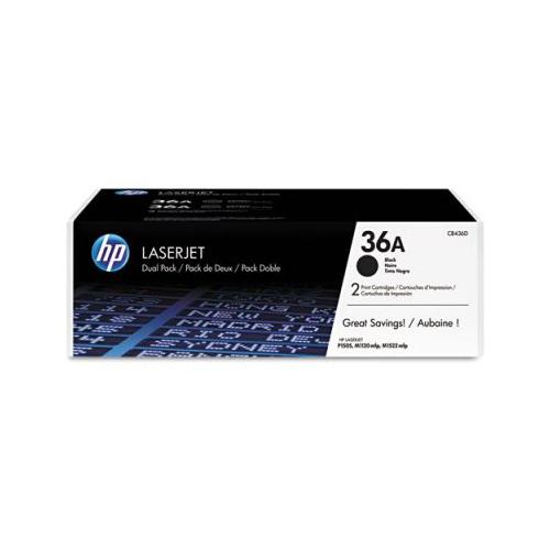 HP 36A CB436D 2-Pack  Black Toner Print Cartridge HP LaserJet P1505/ P1505n HP CB436D   