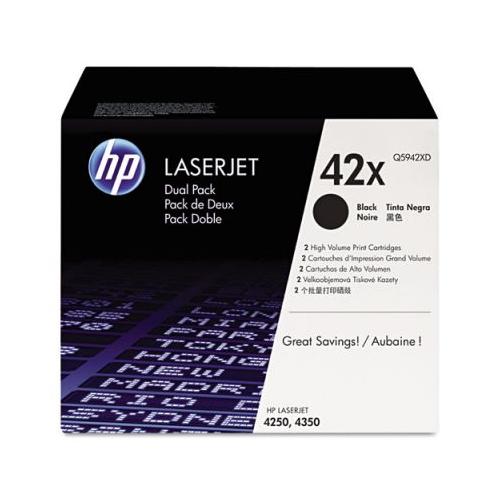 HP 42XD Q5942XD  2-pack High Yield Black smart Print Cartridge  HIGH YIELD HP Q5942X    