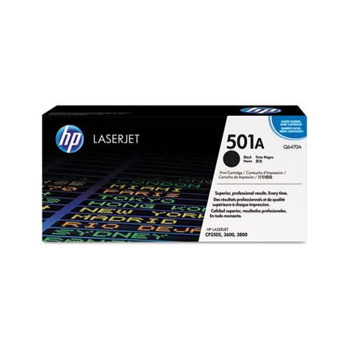 HP 501A  Q6470A Black Smart Print Cartridge HP Q6470A    