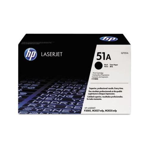 HP 51A Q7551A LaserJet Black Print Cartridge with Smart Printing Technology HP Q7551A    