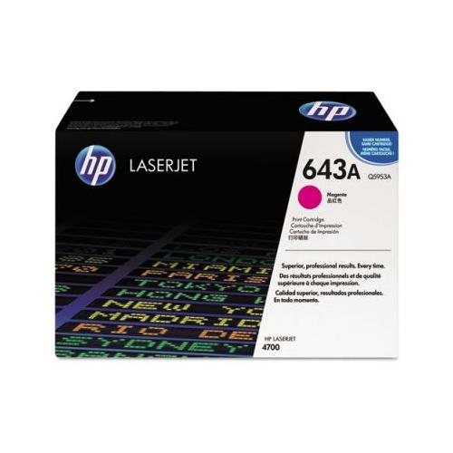 HP 643A Q5953A Smart Print Cartridge, Magenta  HP Q5953A   
