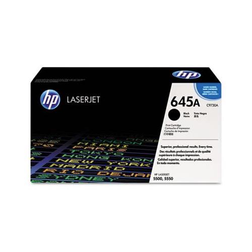 HP 645A C9730A Color Laser Jet 5500 Smart Print Cartridge, Black (Yld 13k) HP C9730A 