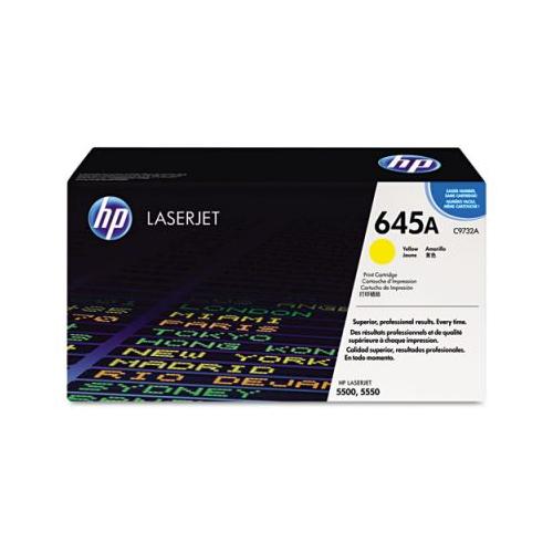 HP 645A C9732A Color Laser Jet 5500 Smart Print Cartridge, Yellow (Yld 12k) HP C9732A   