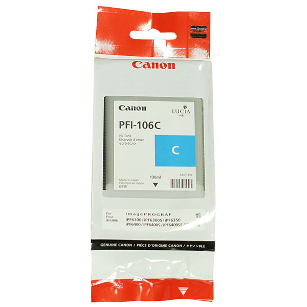 Canon Canon 6622B001AA (PFI-106C) Cyan Ink Cartridge (130 ml) Canon 6622B001AA