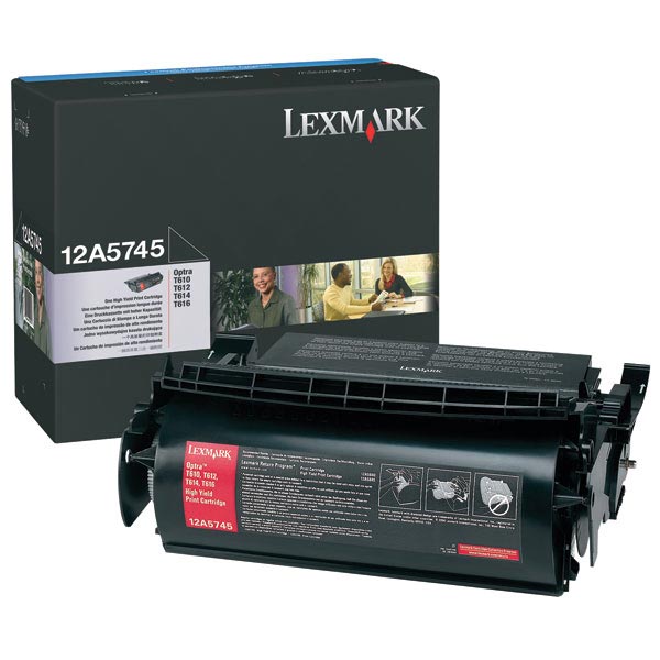 Lexmark Lexmark 12A5745 High Yield Toner Cartridge (25000 Yield) Lexmark 12A5745