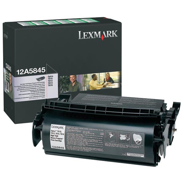 Lexmark Lexmark 12A5845 High Yield Return Program Toner Cartridge (25000 Yield) Lexmark 12A5845