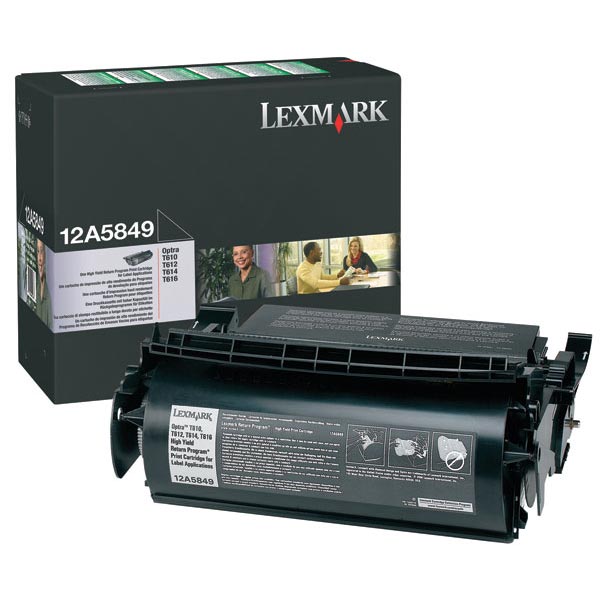 Lexmark Lexmark 12A5849 High Yield Return Program Toner Cartridge for Label Applications (25000 Yield) Lexmark 12A5849