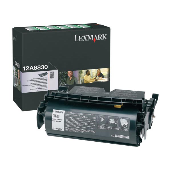 Lexmark Lexmark 12A6830 Return Program Toner Cartridge (7500 Yield) Lexmark 12A6830