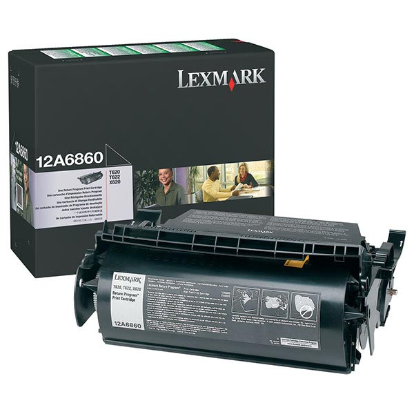 Lexmark Lexmark 12A6860 Return Program Toner Cartridge (10000 Yield) Lexmark 12A6860