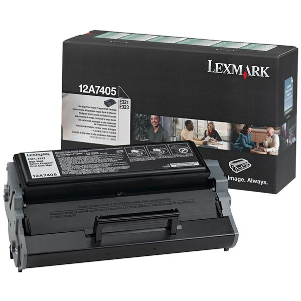 Lexmark Lexmark 12A7405 High Yield Return Program Toner Cartridge (6000 Yield) Lexmark 12A7405