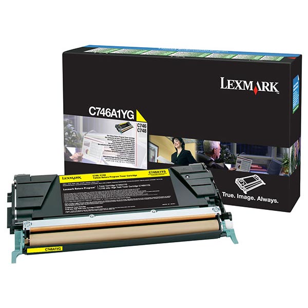 Lexmark Lexmark C746A1YG Yellow Return Program Toner Cartridge (7000 Yield) Lexmark C746A1YG