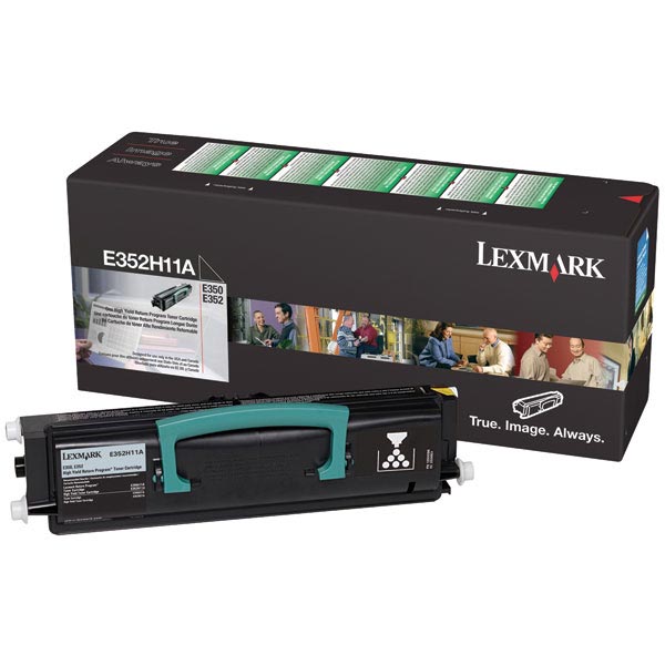 Lexmark Lexmark E352H11A High Yield Return Program Toner Cartridge (9000 Yield) Lexmark E352H11A