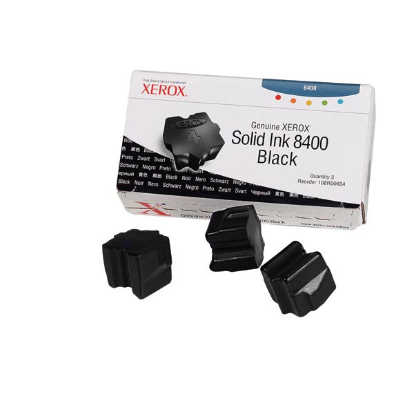 Xerox Xerox 108R00604 Black Solid Ink (3 Sticks/Box) (Total Box Yield 3400) Xerox 108R00604