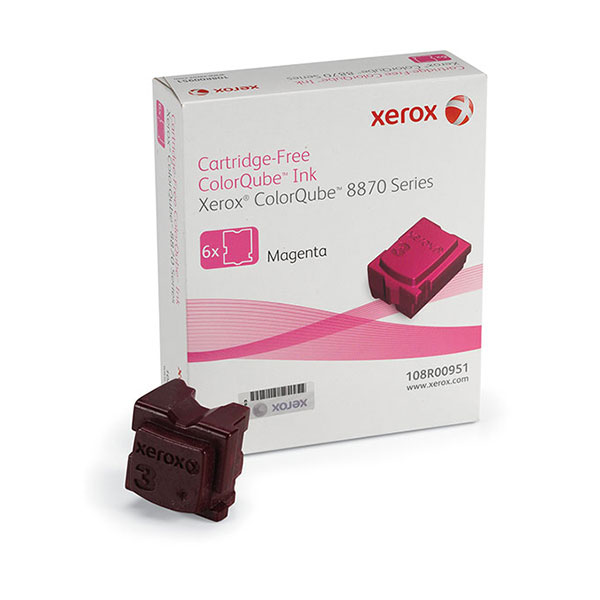 Xerox Xerox 108R00951 Magenta Solid Ink (6 Sticks/Box) (Total Box Yield 17300) Xerox 108R00951