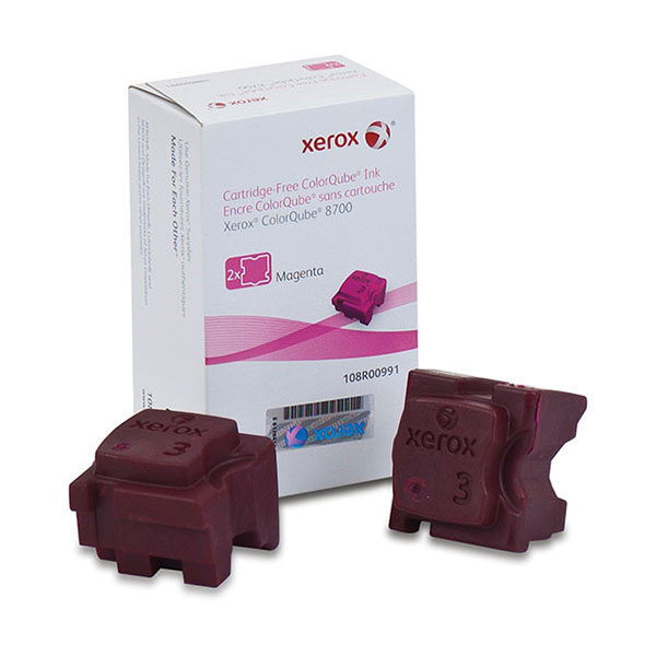 Xerox Xerox 108R00991 Magenta Solid Ink (2 Sticks/Box) (Total Box Yield 4200) Xerox 108R00991