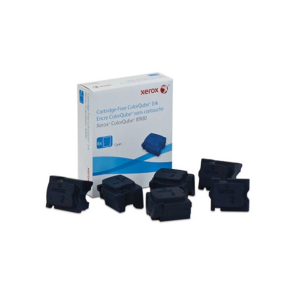 Xerox Xerox 108R01014 Cyan Solid Ink (6 Sticks/Box) (Total Box Yield 16900) Xerox 108R01014