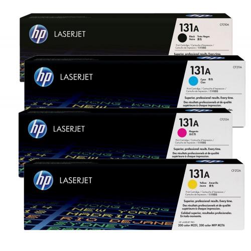 HP 131A Combo            131A Toner Set Cf210A, Cf211A, Cf212A, Cf213A Black, Cyan, Yellow, Magenta Set HP 131A Combo           