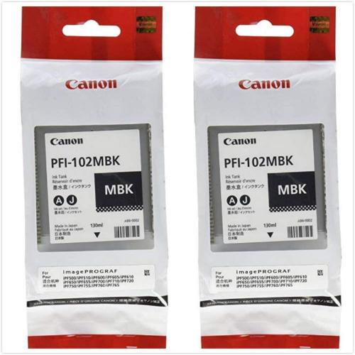 Canon 2 X pfi-102mbk                    Pfi102MBK  2 X  Matte Black Ink Tank 0894B001AA  PACK OFF 2  Canon 2 X pfi-102mbk                   