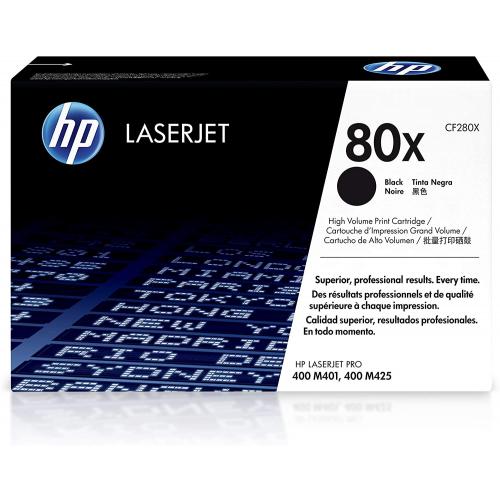 HP (80X) CF280X Black Toner Cartridge High Yield  HP CF280X                   