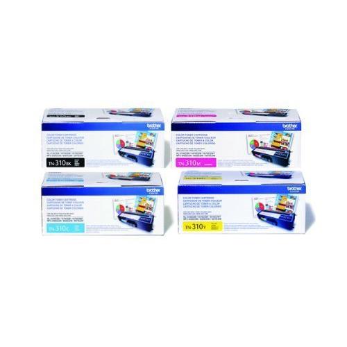 Brother TN310 4 pack       brother Part TN310BK. TN310C. TN310M. TN310Y OEM Toner Cartridge Set Brother TN310 4 pack      