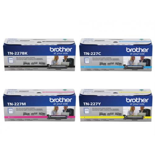 Brother TN227 SET                       TN227BK, TN227C, TN227M, TN227Y  Black, Cyan, Magenta and Yellow Toner Cartridge Set Brother TN227 SET                      