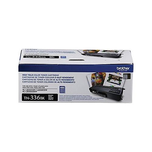 Brother TN336BK High Yield Black Toner Cartridge (4,000 Yield) Brother TN336BK      