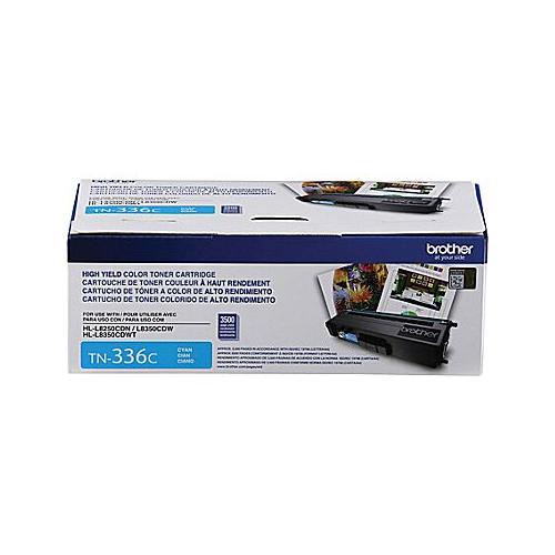 Brother TN336C High Yield Cyan Toner Cartridge (3,500 Yield) Brother TN336C      