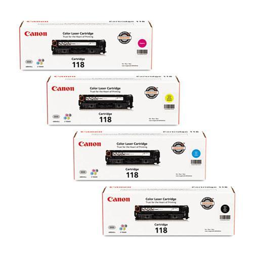 Canon Canon 118 Combo Toner set                   118 Black, Cyan, Magenta, Yellow Combo Toner set Canon Canon 118 Combo Toner set                  