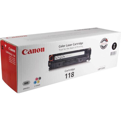 Canon 118 Black Toner Cartridge Yields 3,400 pages 2662B001AA Canon 2662B001AA             