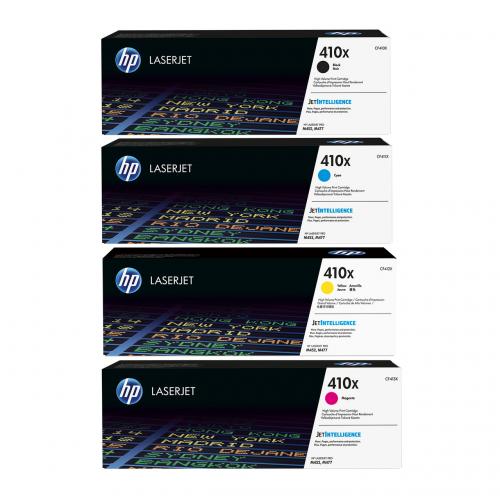 HP 410X Combo                   Genuine  410x Set CF410X, CF411X, CF412X, CF413X TONER SET BCYM HP 410X Combo                  