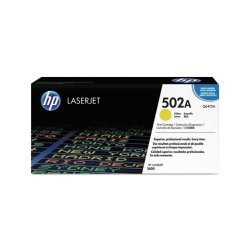 HP 502A Q6472A HP Smart Print Cartridge, Yellow HP Q6472A    