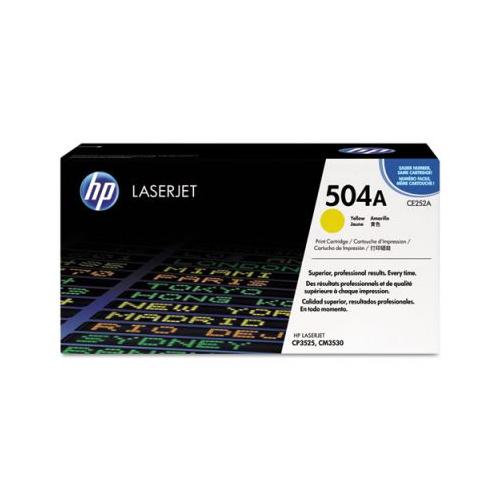 HP 504A CE252A yellow laser toner cartridge HP CE252A   