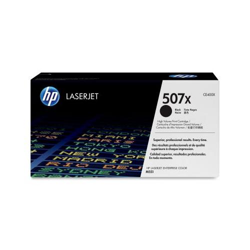 HP 507X CE400X Black High Yield Toner Cartridge  HP CE400X     