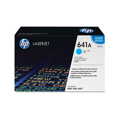 HP 641A C9721A 4600 Cyan  print cartridge HP C9721A   