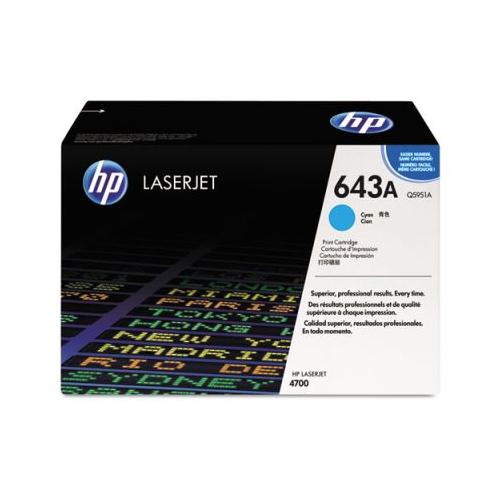HP 643A Q5951A Smart Print Cartridge Cyan  HP Q5951A   