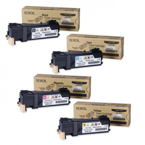 Xerox Phaser 6130 Toner Set                106R01278, 106R01279, 106R01280  106R01281 Phaser 6130  Toner Set Geuine XEROX Xerox Phaser 6130 Toner Set               