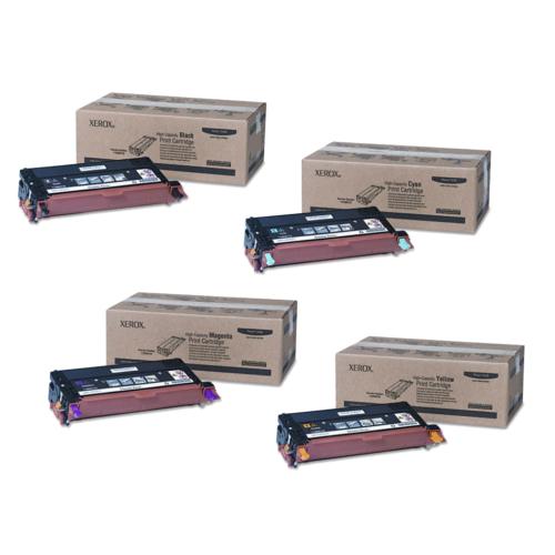 Xerox 6180 HY TONER SET               Phaser 6180MFP High Yield Toner Set 113R00723, 113R00724, 113R00725, 113R00726  Xerox 6180 HY TONER SET              