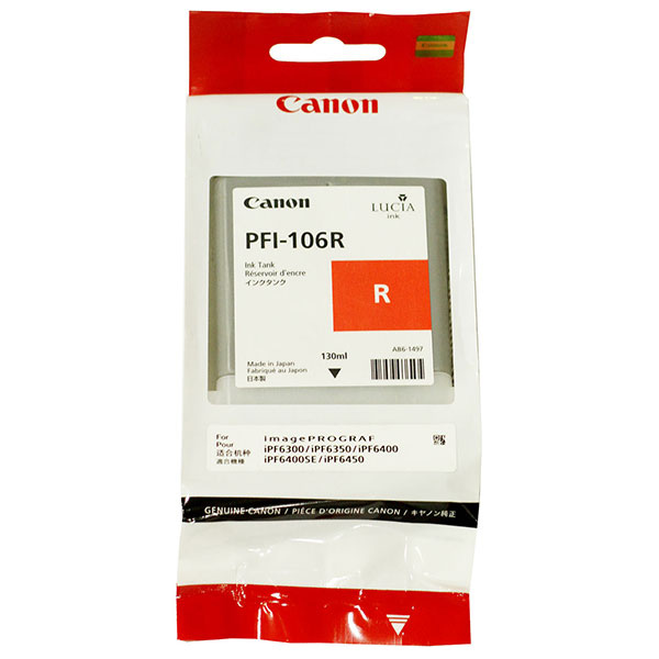 Canon Canon 6627B001AA (PFI-106R) Red Ink Cartridge (130 ml) Canon 6627B001AA