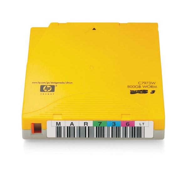 Hewlett Packard HP C7973AL LTO 3 Ultrium (400/800 GB) RW Custom Labeled Data Cartridge (20/Pkg) (Includes 5 Cleaning Cartridge Labels) Hewlett Packard C7973AL