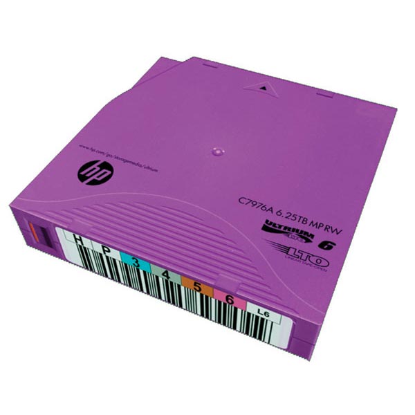 Hewlett Packard HP C7976WL LTO 6 Ultrium (2.5/6.25 TB) MP WORM Custom Labeled Data Cartridge (20/Pkg) (Includes 5 Cleaning Cartridge Labels) Hewlett Packard C7976WL