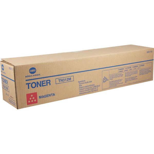 Konica Minolta Konica 8938-703 Minolta (TN312M) Magenta Toner Cartridge (12000 Yield) Konica Minolta 8938-703