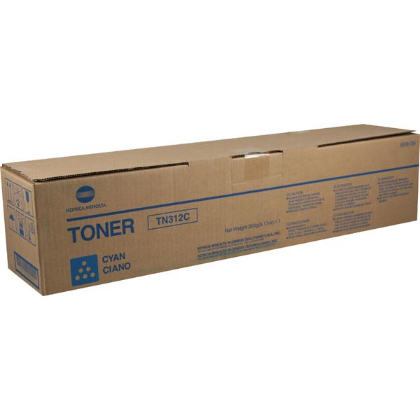 Konica Minolta Konica 8938-704 Minolta (TN312C) Cyan Toner Cartridge (12000 Yield) Konica Minolta 8938-704