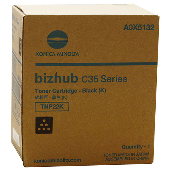 Konica Minolta Konica A0X5132 Minolta Black Toner Cartridge (5200 Yield) Konica Minolta A0X5132