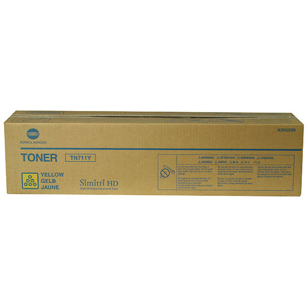 Konica Minolta Konica A3VU230 Minolta Yellow Toner Cartridge (TN711Y) (31500 Yield) Konica Minolta A3VU230 