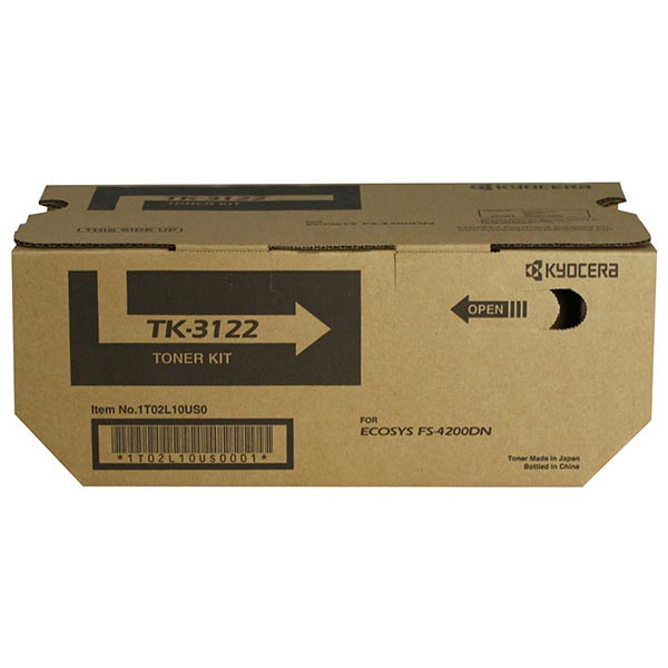Kyocera Kyocera TK-3122 Toner Cartridge + Waste Container (21000 Yield) Kyocera TK-3122