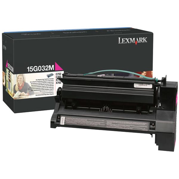 Lexmark Lexmark 15G032M High Yield Magenta Toner Cartridge (15000 Yield) Lexmark 15G032M