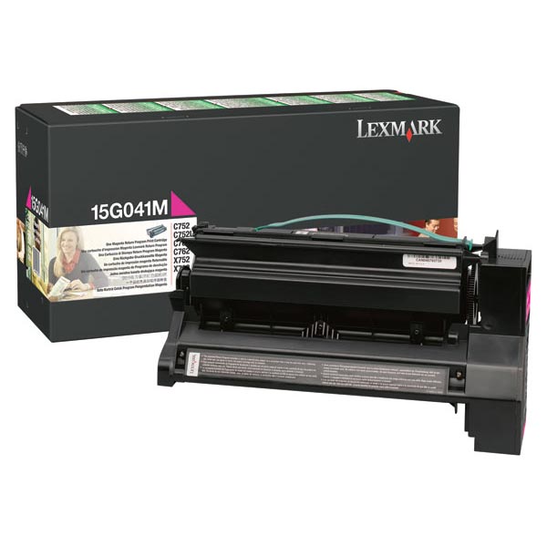 Lexmark Lexmark 15G041M Magenta Return Program Toner Cartridge (6000 Yield) Lexmark 15G041M